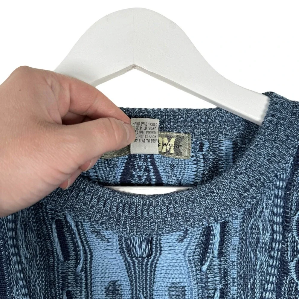 Vintage Y2K Boom X Knitwear Sweater - Men's XL - Coogi Style Cosby